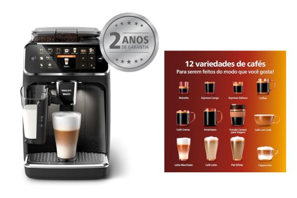 Cafeteira LatteGo Série 5400 Philips Walita